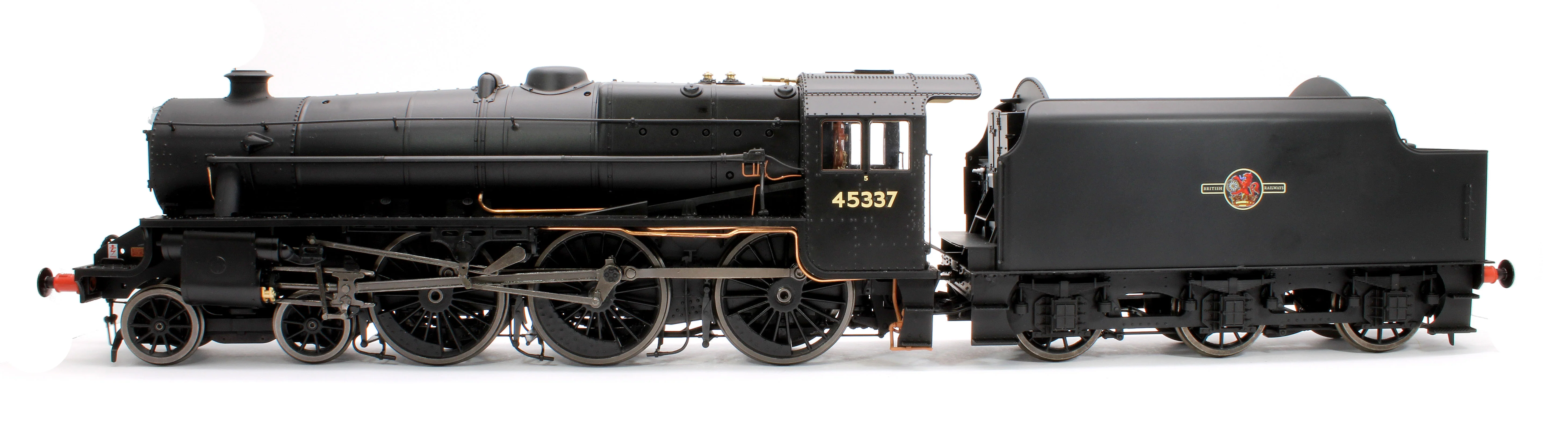 E1007S Stanier Class 5 4-6-0 "Black 5" Plain BR Black '45337' Welded Tender Steam Locomotive - DCC Sound - Image 2