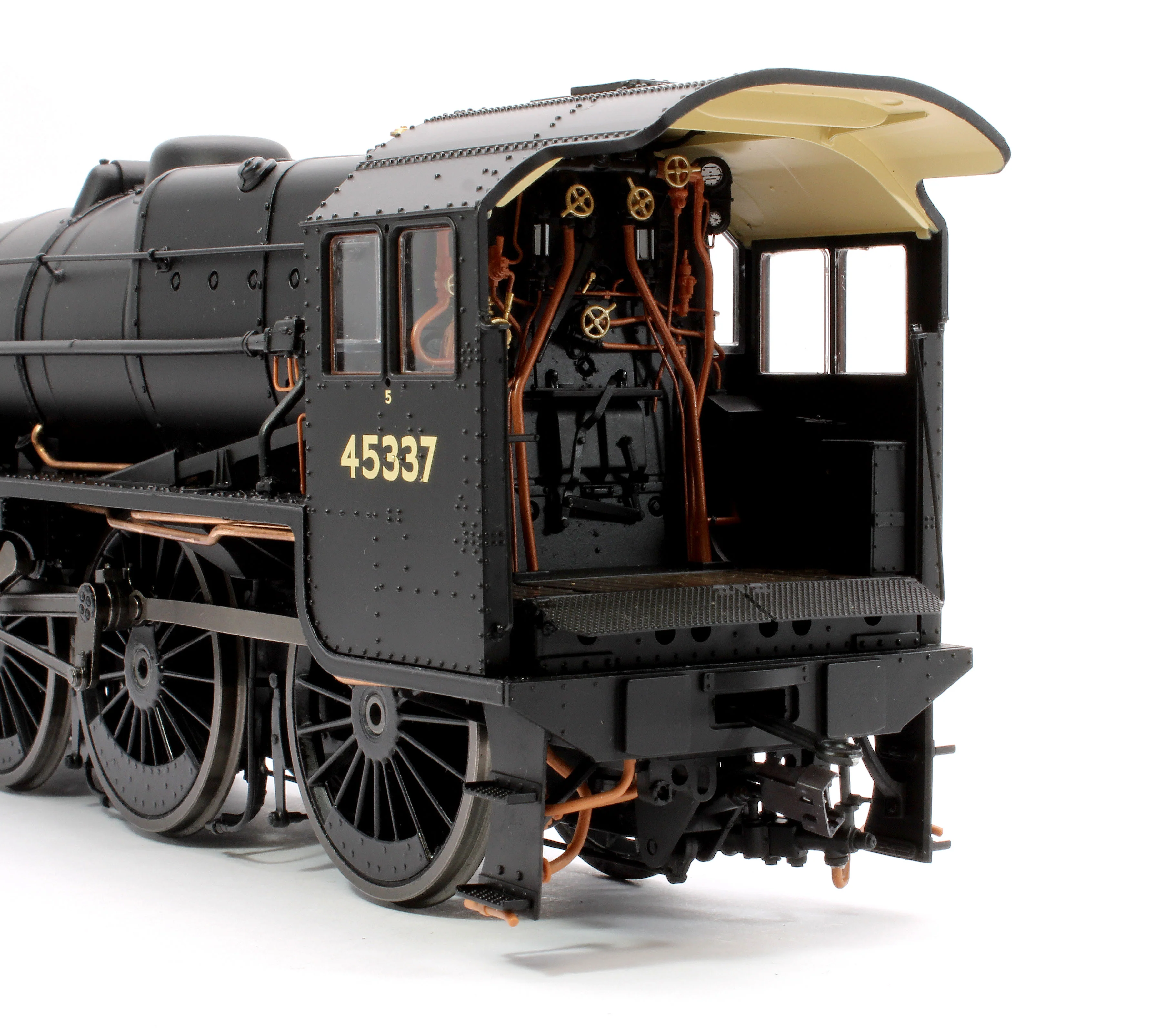 E1007S Stanier Class 5 4-6-0 "Black 5" Plain BR Black '45337' Welded Tender Steam Locomotive - DCC Sound - Image 7