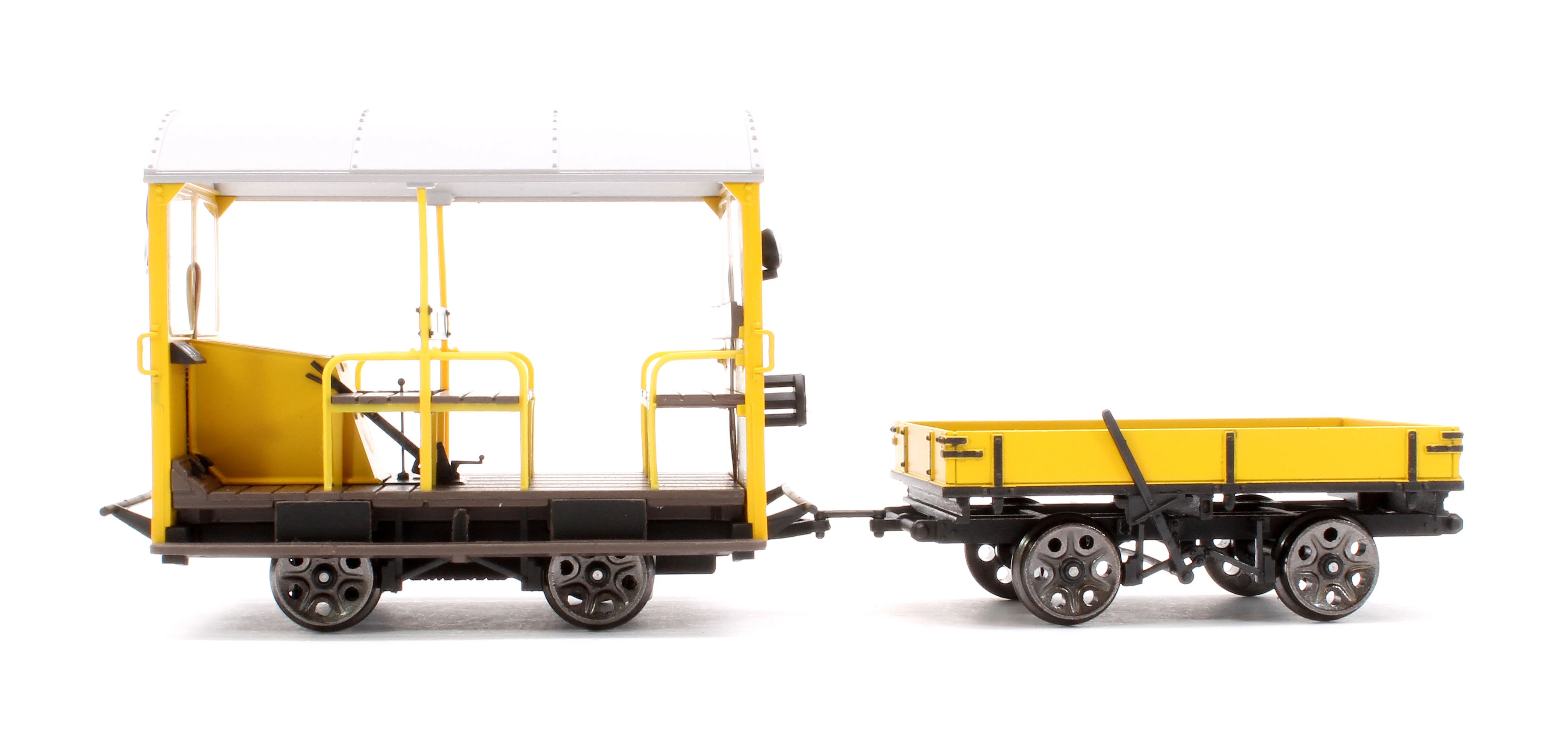 E1018S Wickham Trolley & Trailer, BR Yellow TR18 - DCC Sound - Image 2