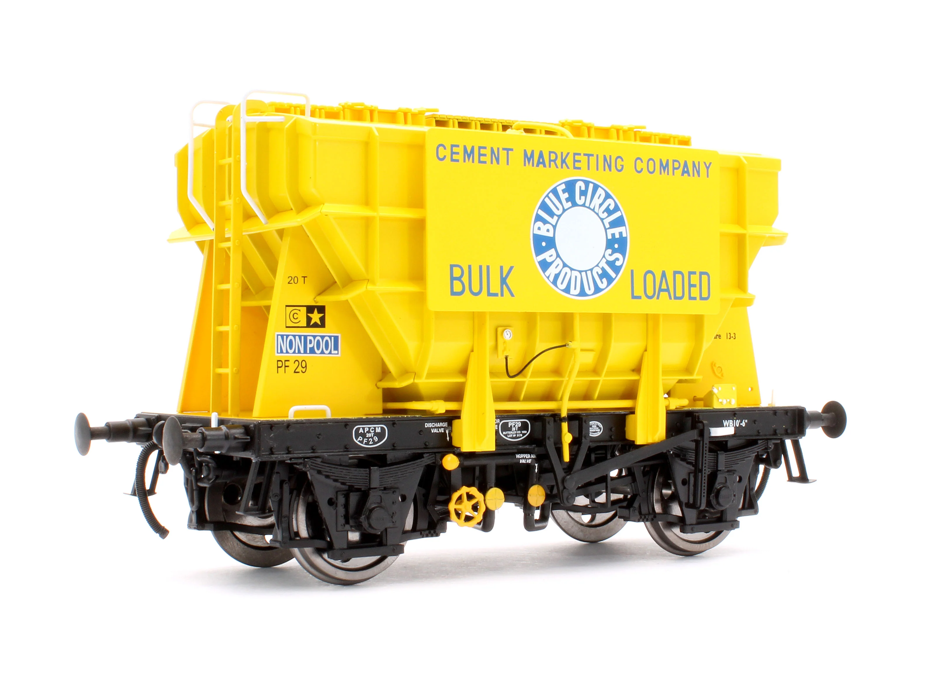 E3003A Presflo Wagon 'Blue Circle' Yellow PF29 (Pre-TOPS)