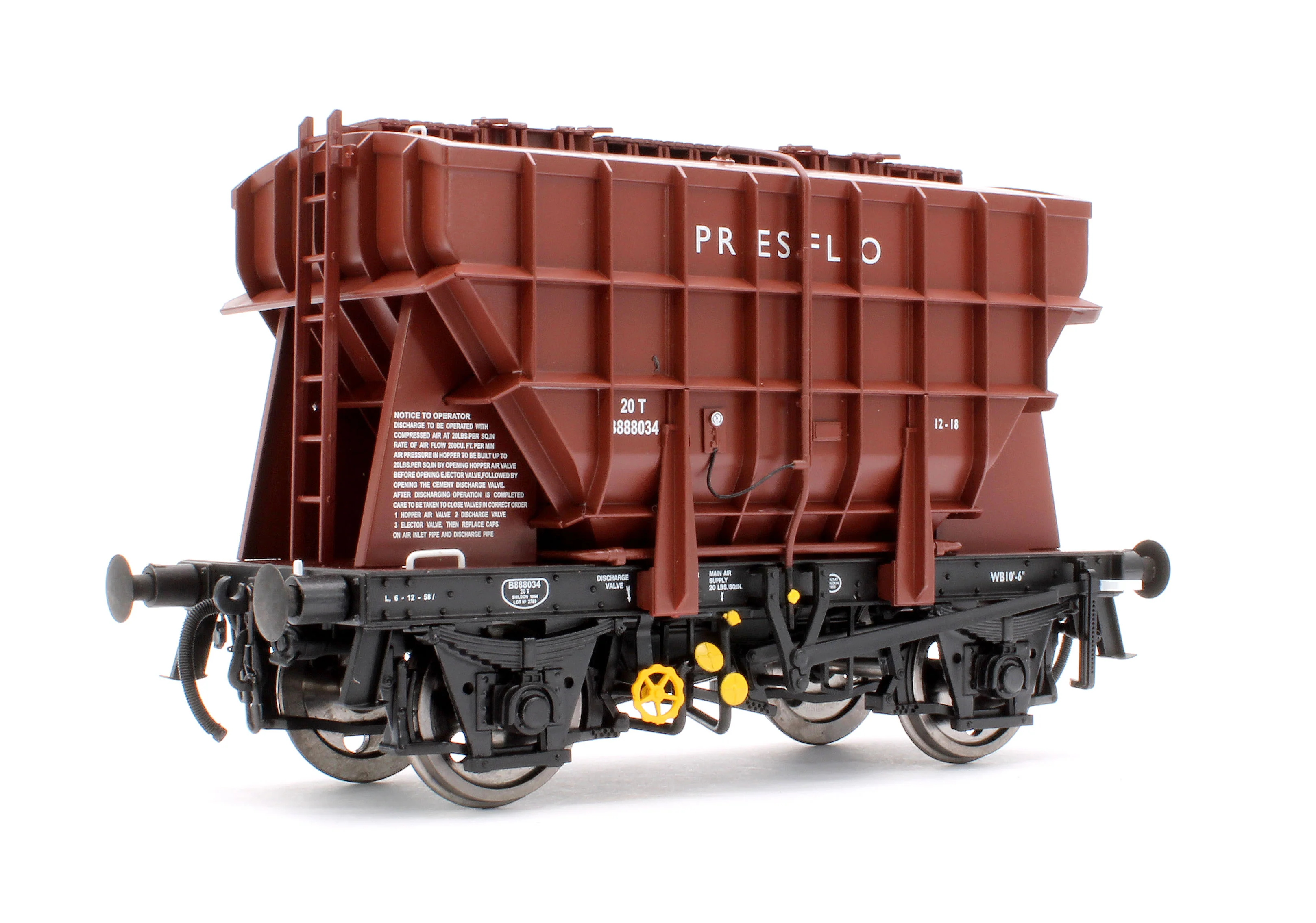 E3007B Presflo Wagon 'Presflo' Bauxite B888034 (Pre-TOPS)
