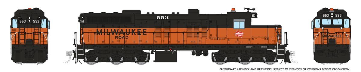 50231 EMD SD10 Milwaukee Road: #546 Diesel Locomotive