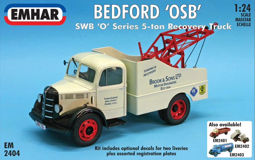 PKEM2404 Bedford O Series SWB Recovery Truck Model Kit