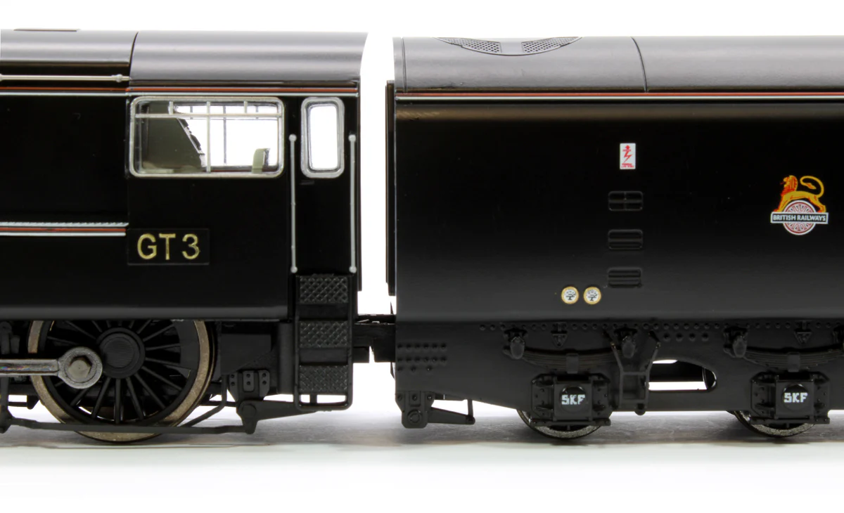 GT3-OO-S-Black English Electric GT3 4-6-0 Gas Turbine Locomotive in BR Black Early Crest Livery (DCC Sound) - Image 7