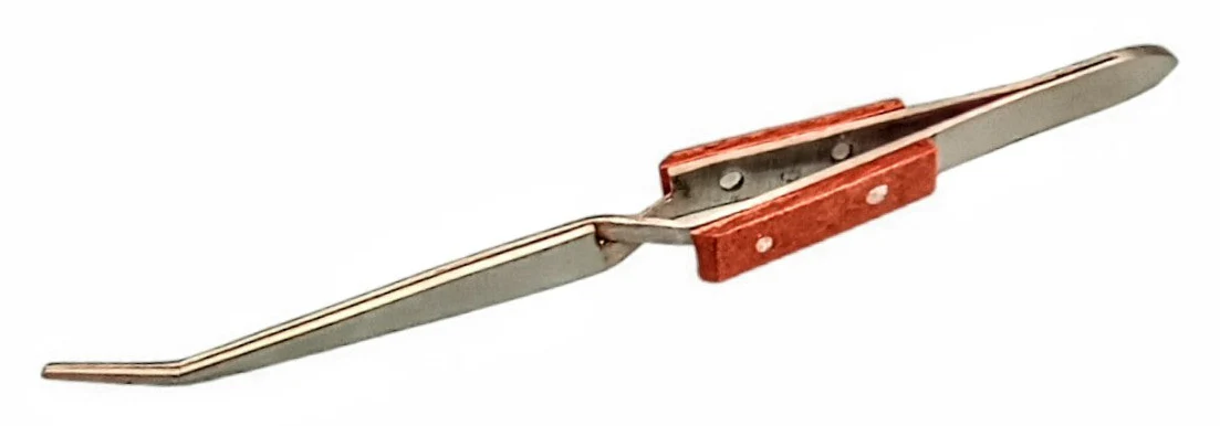 79021 Self Closing Tweezer Curved Insulated Handles - 6.5 inch
