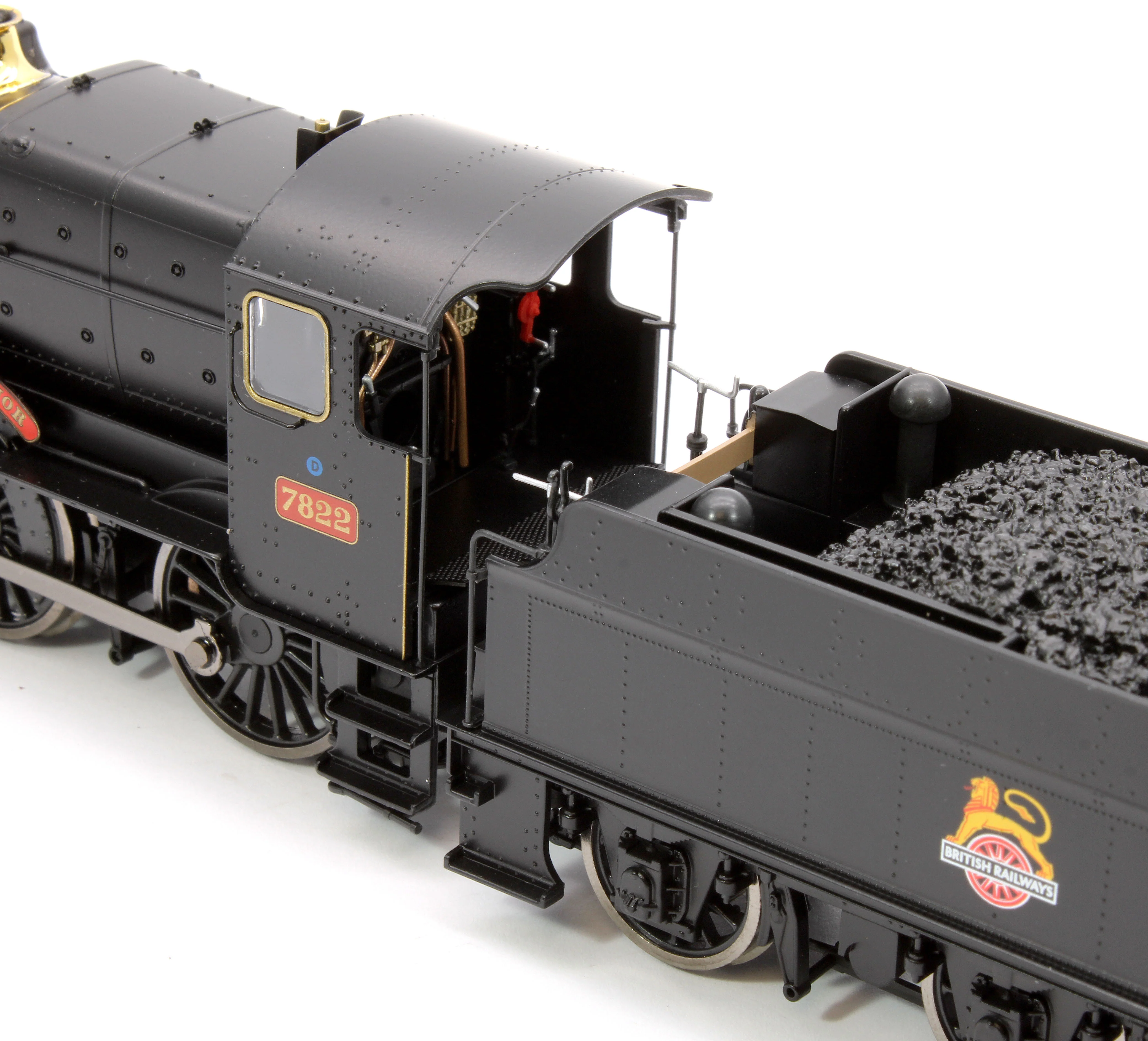 4S-001-012D Foxcote Manor BR Black Early Crest 78xx Manor Class 4-6-0 Steam Locomotive No.7822 - DCC Fitted - Image 12