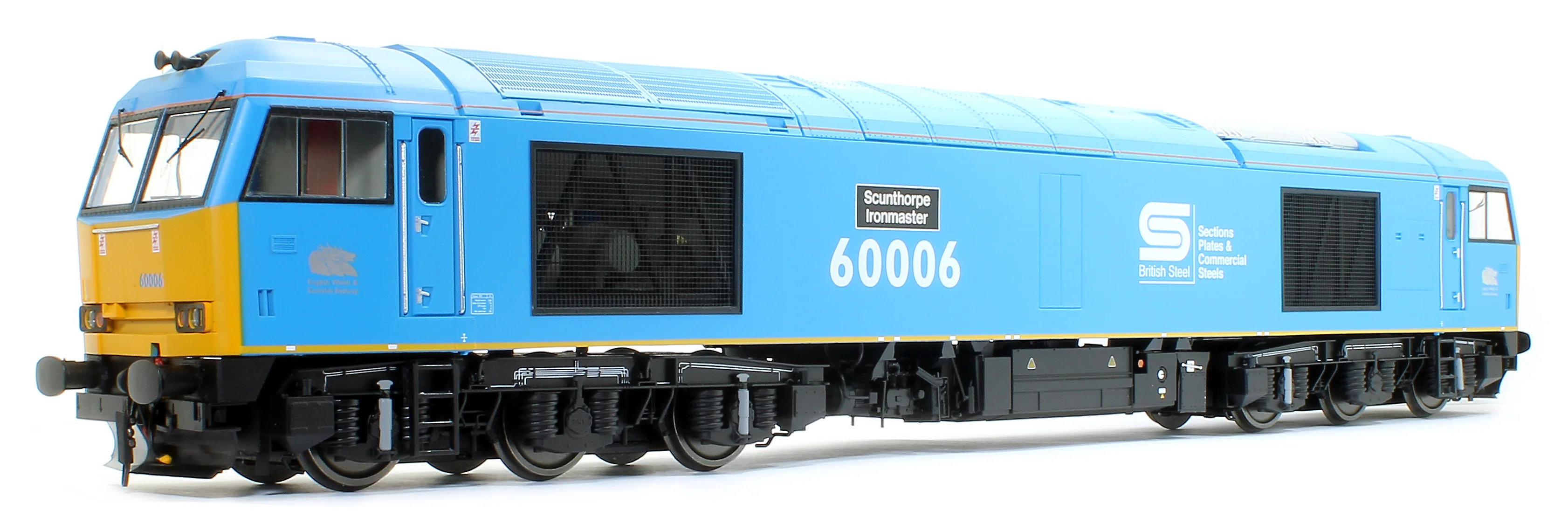 GM7240203 Class 60 Diesel 60 006 Scunthorpe Ironmaster British Steel Blue Diesel Locomotive - Image 4