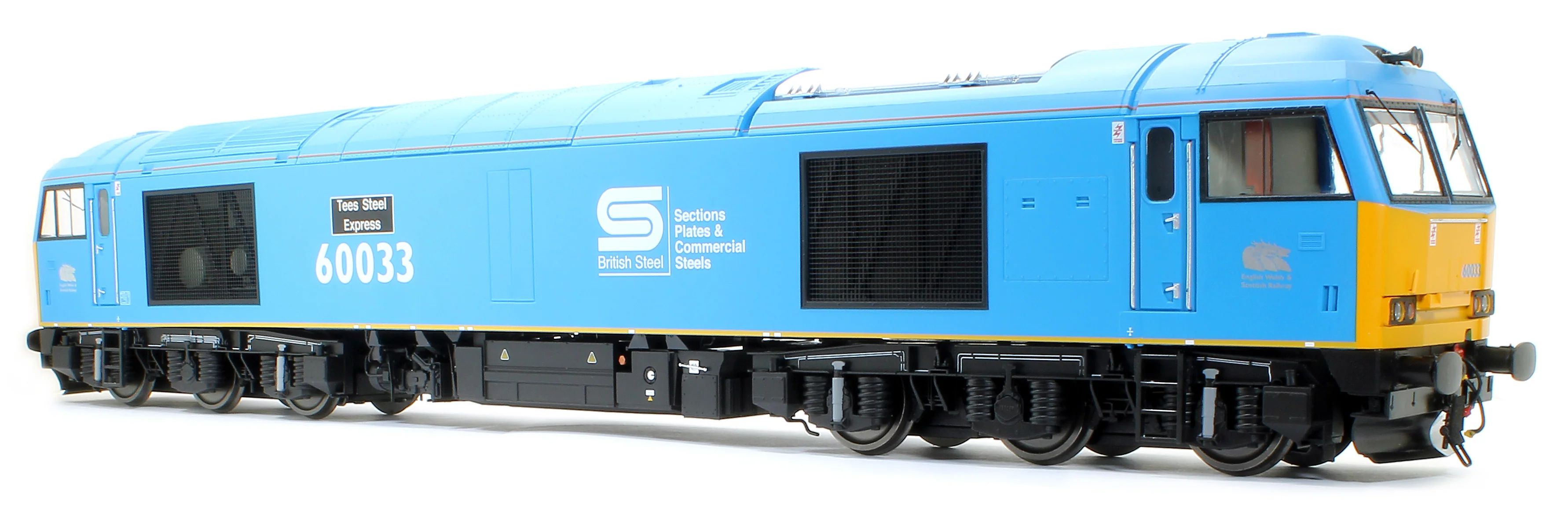 GM7240204 Class 60 Diesel 60 033 Tees Steel Express British Steel Blue Diesel Locomotive - Image 3