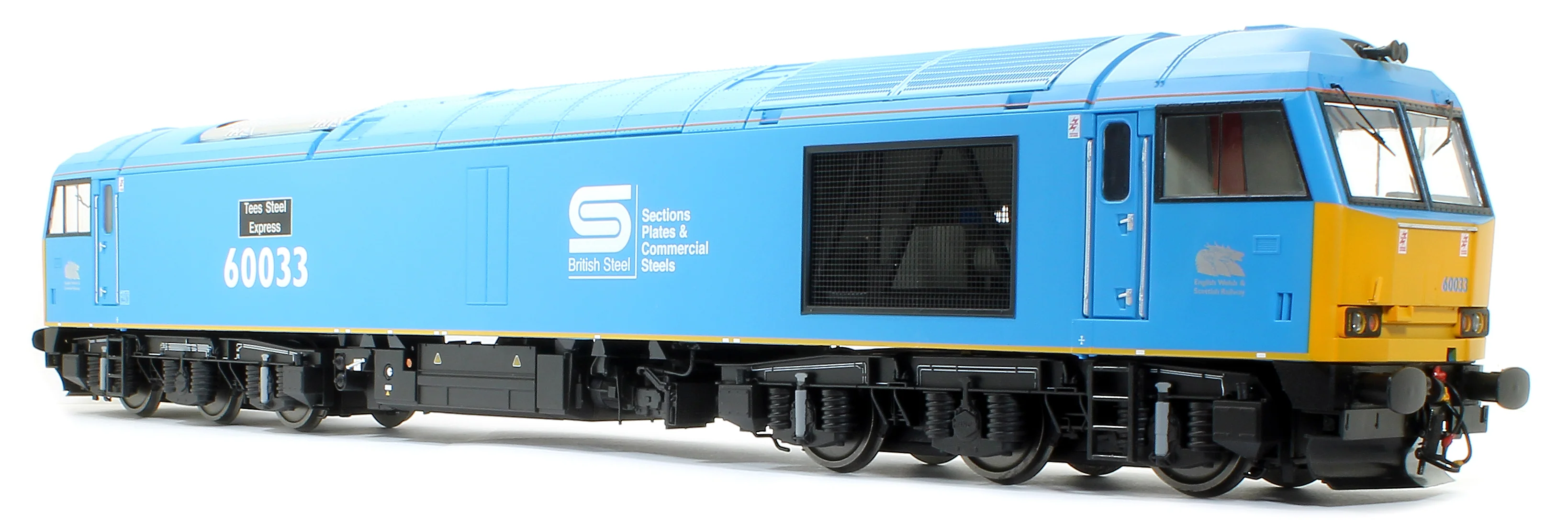 GM7240204 Class 60 Diesel 60 033 Tees Steel Express British Steel Blue Diesel Locomotive - Image 6