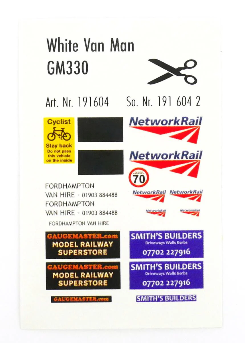GM330 White Van Man Car System Starter Set - Image 7