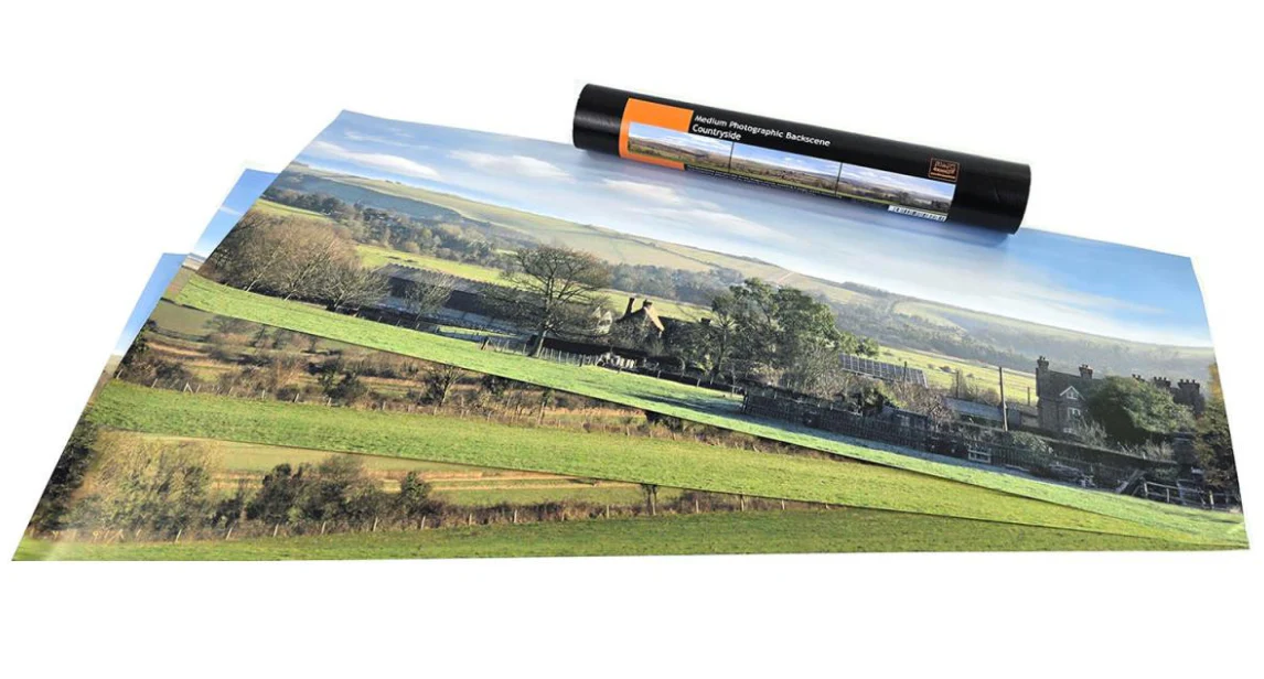 GM3700102 TT:120 Gauge Countryside Medium Photo Backscene (2038x228mm)