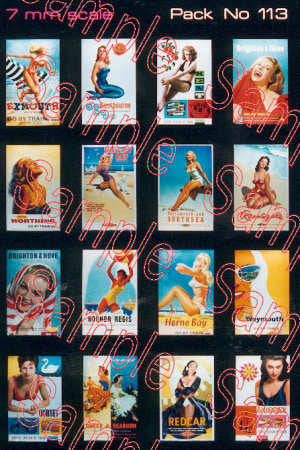 TSO113 O Gauge BR Special Issue Travel Posters 'Swimsuits'