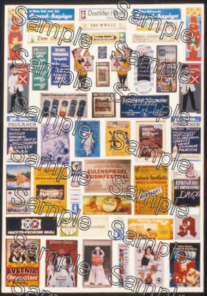 TSOO133 OO Gauge German Travel Posters Pack 1