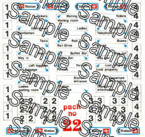 TSOO22 OO Gauge BR Modern Image Station Signs