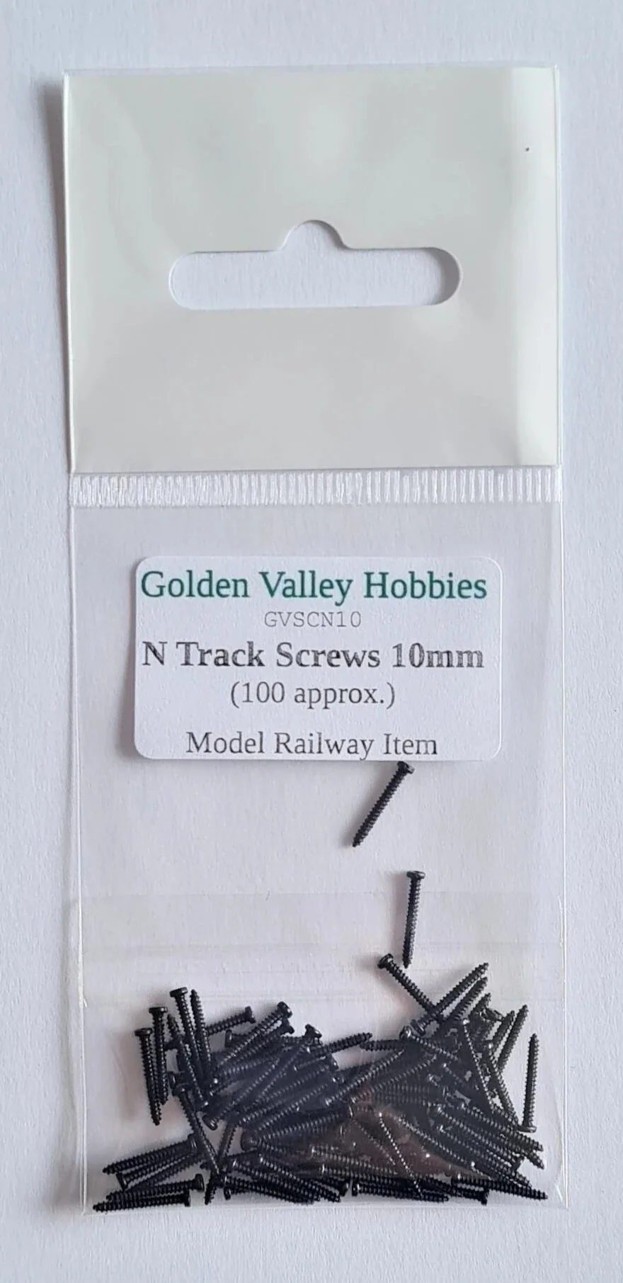 GVSCN10 Track Screws N Gauge 10mm Long (x100)