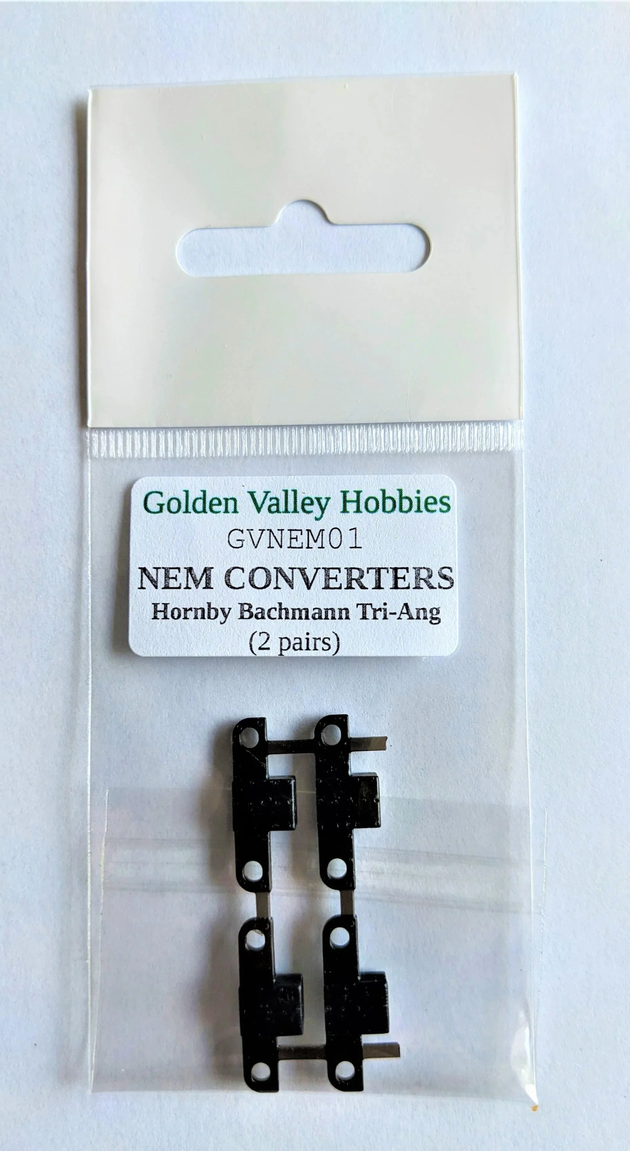 GVNEM01 Conversion NEM pockets for Bachmann, Hornby, Tri-Ang (2 pairs)