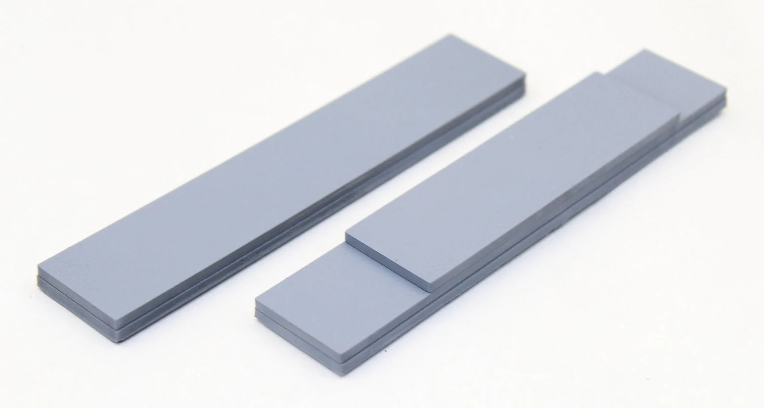 BS2017 Steel Slabs Resin Models - UNPAINTED - 138mm by 25mm - Pack of 2