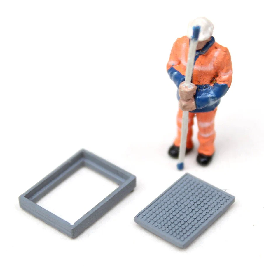 BS5105 Rectangle Manholes - UNPAINTED - Pack of 10 - Image 2
