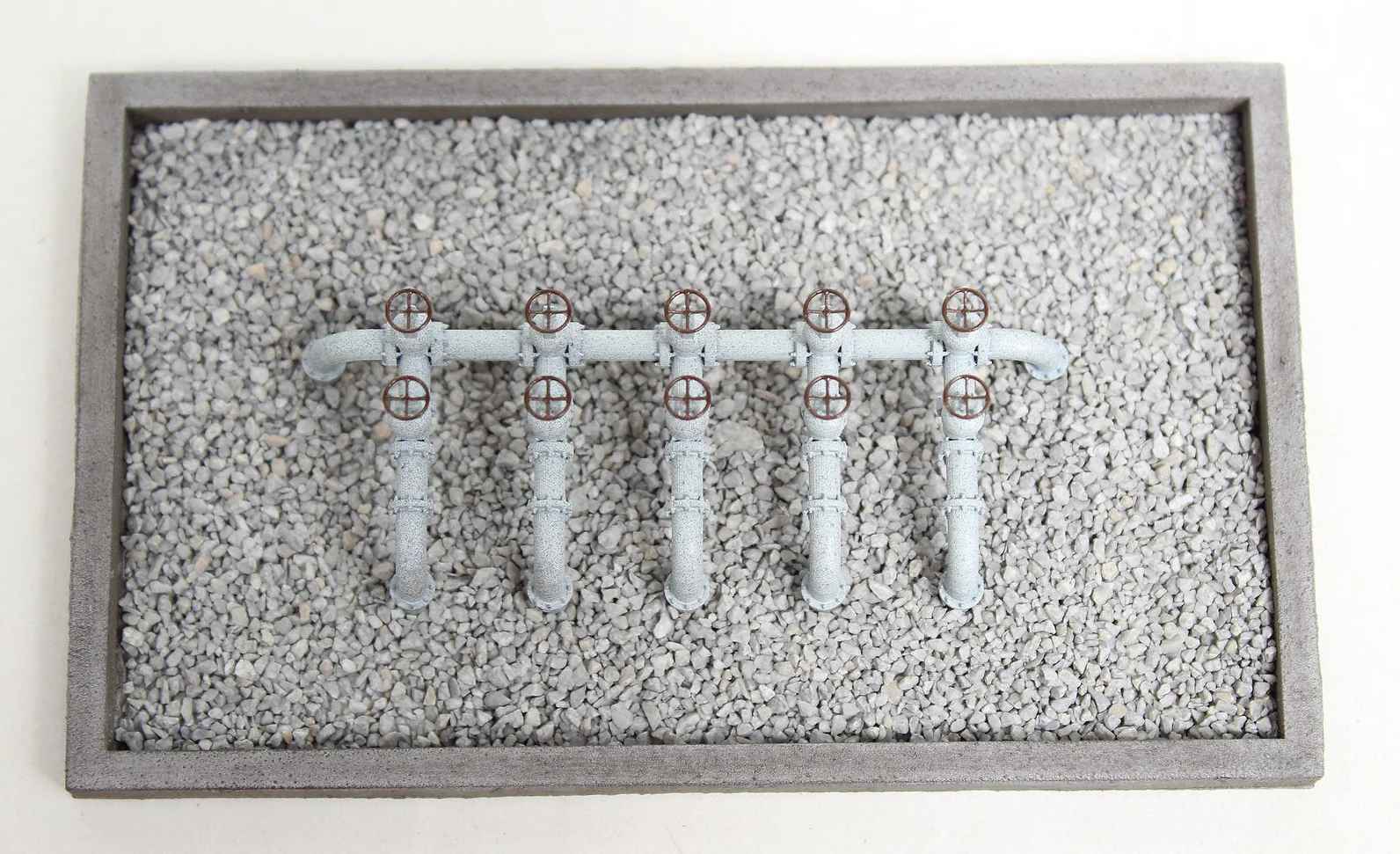 BS5118 Oil Taps Pipework Above Ground Set - UNPAINTED - Image 3