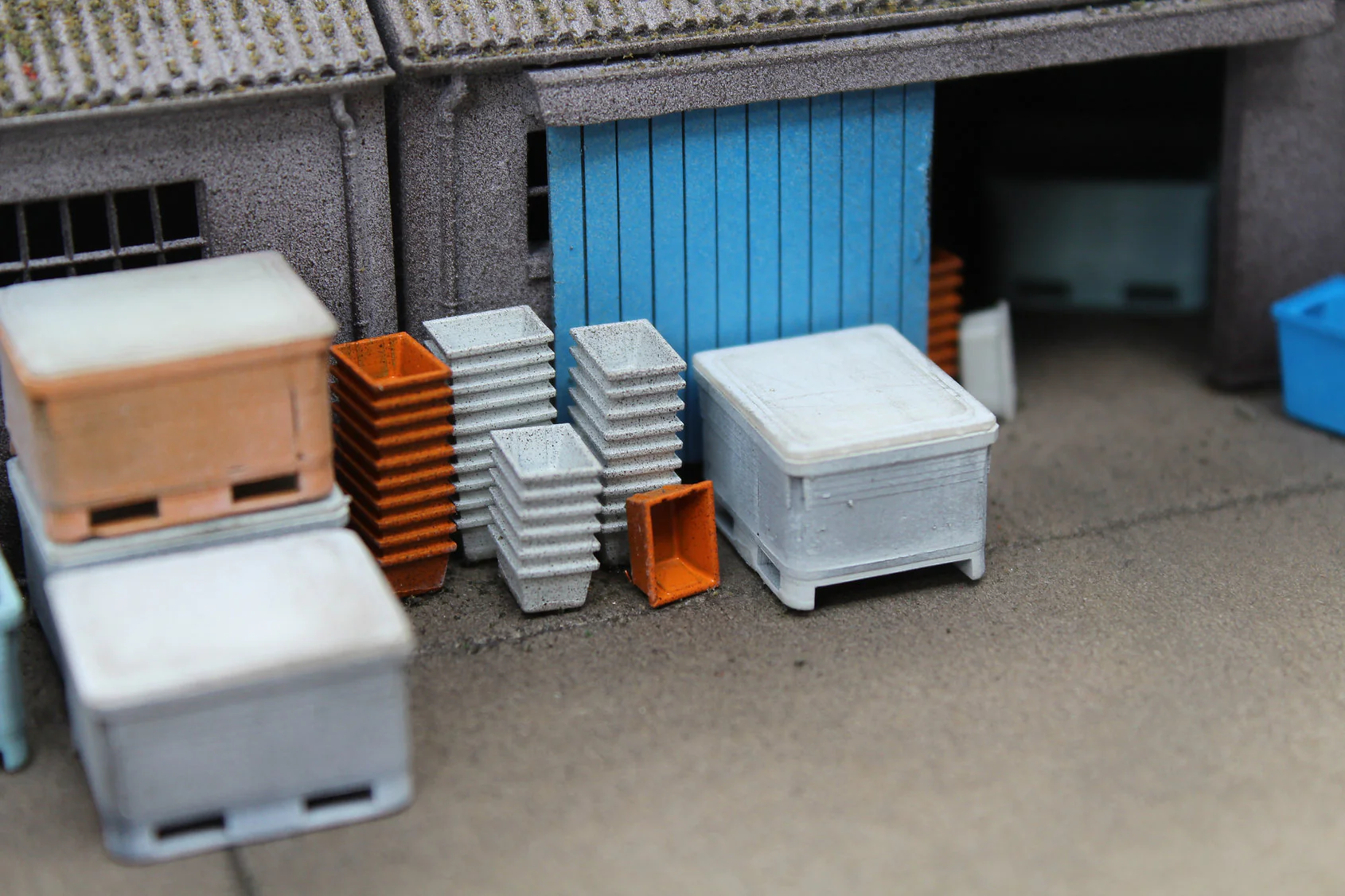 BS6076 Small Fish Crates - Stacks and Singles - UNPAINTED - Pack of 10 - Image 6