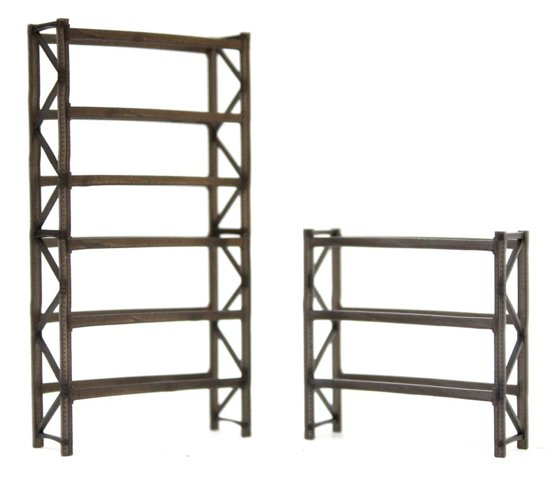 BS8012 Pallet Racking Warehouse Stores - UNPAINTED - 1:76 OO Gauge