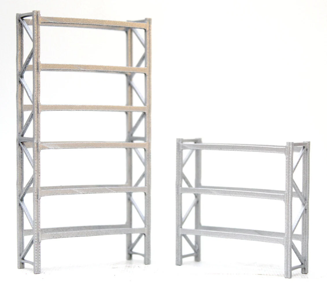 BS8015 Pallet Racking Warehouse Stores - GALV - 1:76 OO Gauge