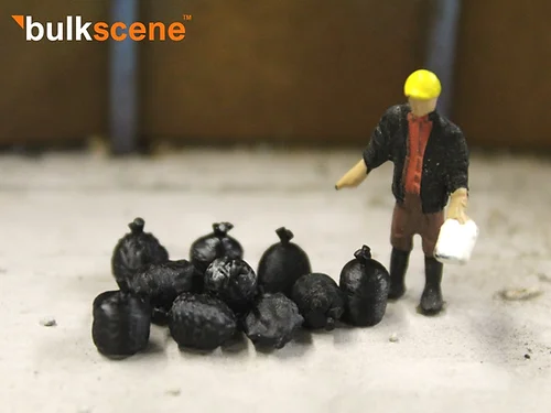 BSBBS10 Black Bin Sacks filled with rubbish - Pack of 10