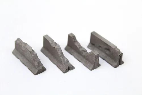 BSCRB4 Concrete Rubble Barriers - Painted & Weathered - Pack of 4