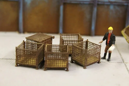 BSSTLMESHDBL5 Mesh Stillages with OPEN SIDE - Dark Blue - Pack of 5