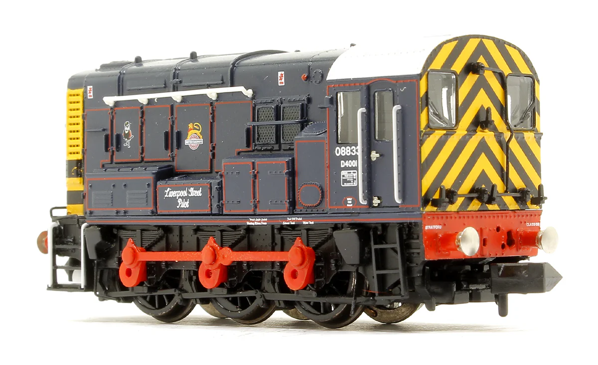 371-015ESF Class 08 08833 'Liverpool Street Pilot' BR/GER Lined Blue (Early Emblem) Diesel Shunter DCC Sound - Image 2