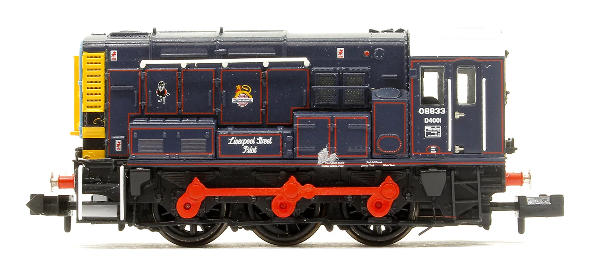 371-015ESF Class 08 08833 'Liverpool Street Pilot' BR/GER Lined Blue (Early Emblem) Diesel Shunter DCC Sound - Image 5
