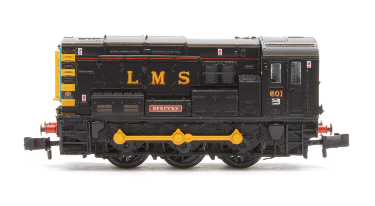 Pre-Owned 371-020DB Class 08 601 'Spectre' LMS Black Diesel Locomotive - DCC Fitted - Image 5