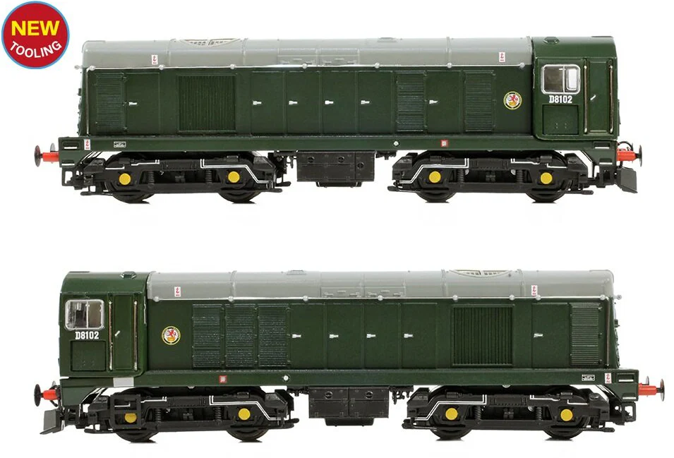 371-030B Class 20/0 Disc Headcode & Tablet Catcher Recess D8102 BR Green (Roundel) Diesel Locomotive - Image 4