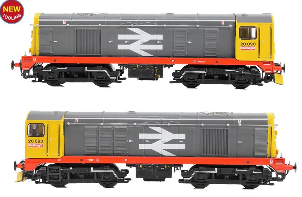 371-039 Class 20/0 Disc Headcode 20090 BR Railfreight (Red Stripe) Diesel Locomotive - Image 4