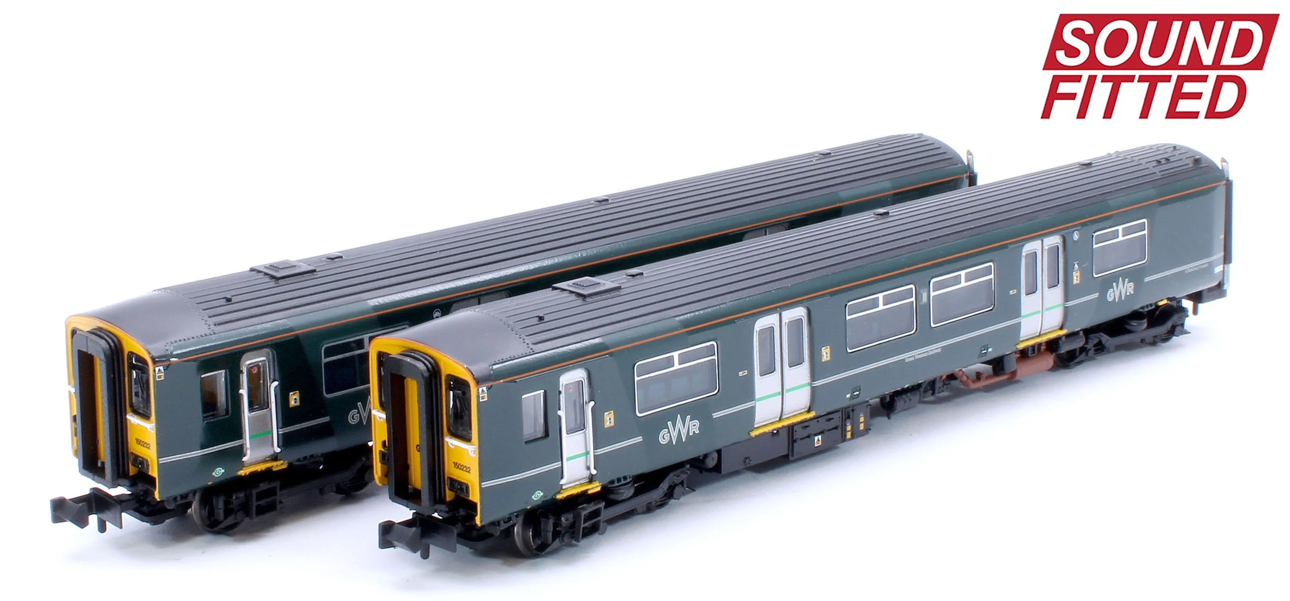 371-337SF Class 150/2 2-Car DMU 150232 GWR Green (FirstGroup) - DCC Sound