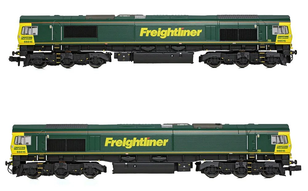 371-385A Class 66/5 66515 Freightliner Green Diesel Locomotive - Image 6