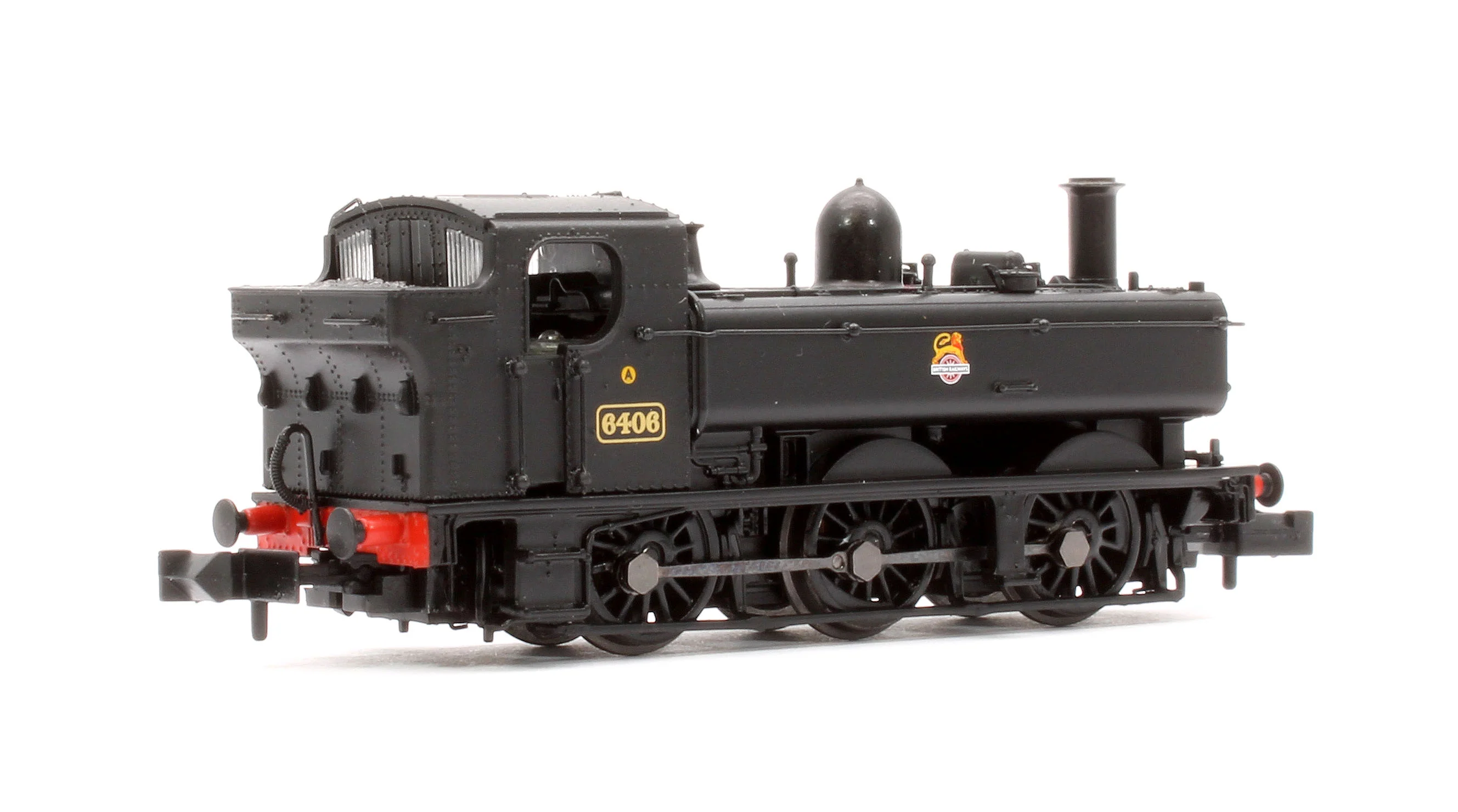 371-986B GWR 64XX Pannier Tank 6406 BR Black (Early Emblem) Steam Locomotive - Image 3