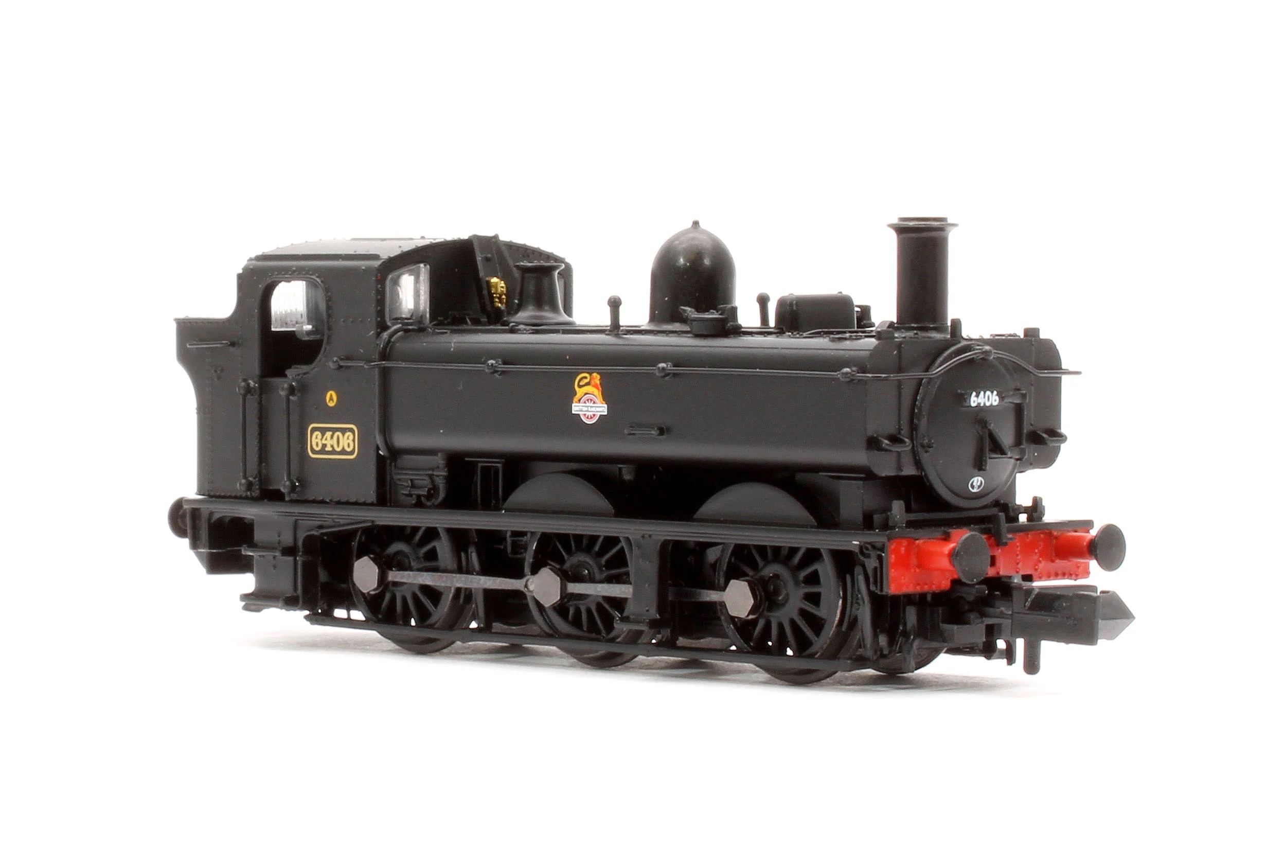 371-986B GWR 64XX Pannier Tank 6406 BR Black (Early Emblem) Steam Locomotive - Image 4