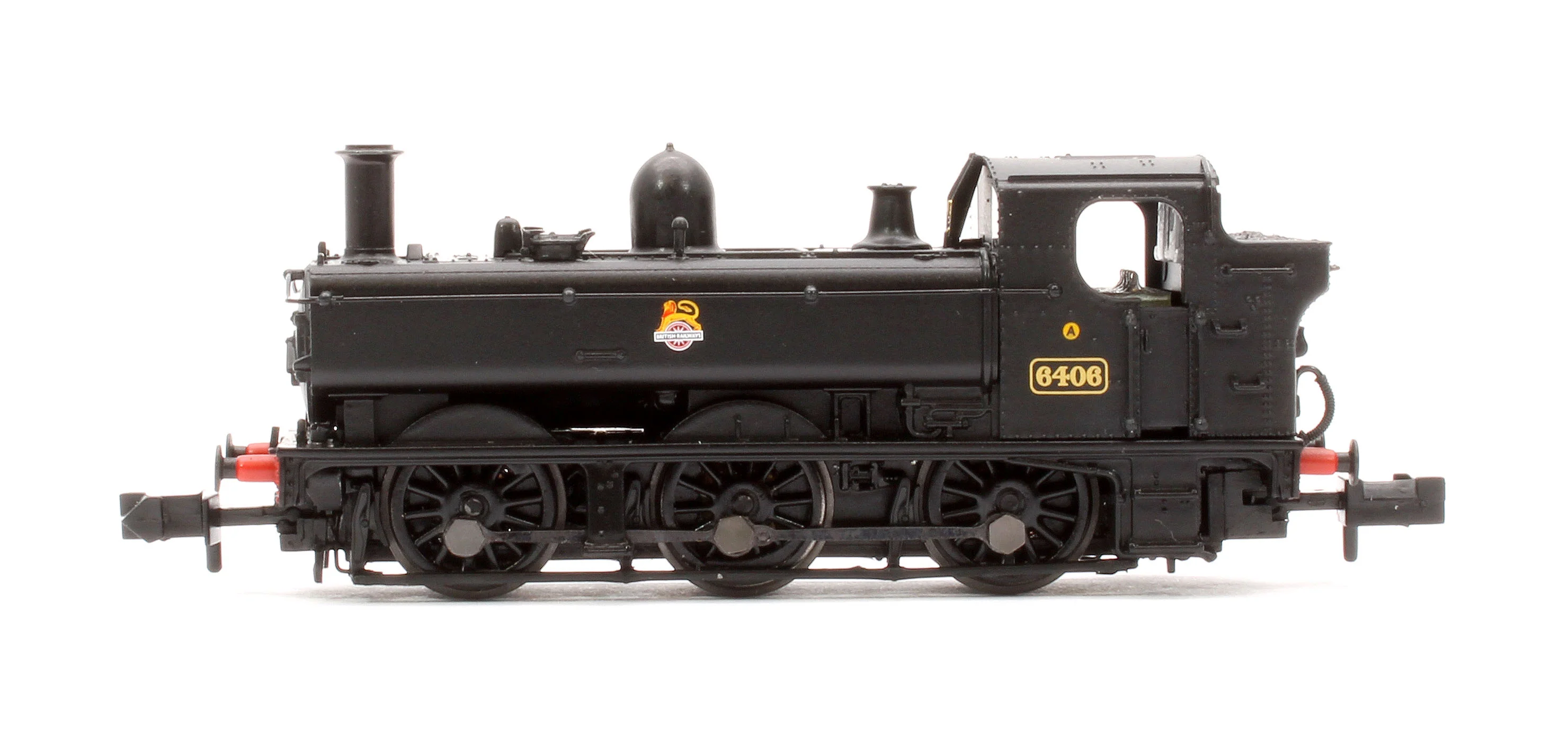 371-986B GWR 64XX Pannier Tank 6406 BR Black (Early Emblem) Steam Locomotive - Image 5