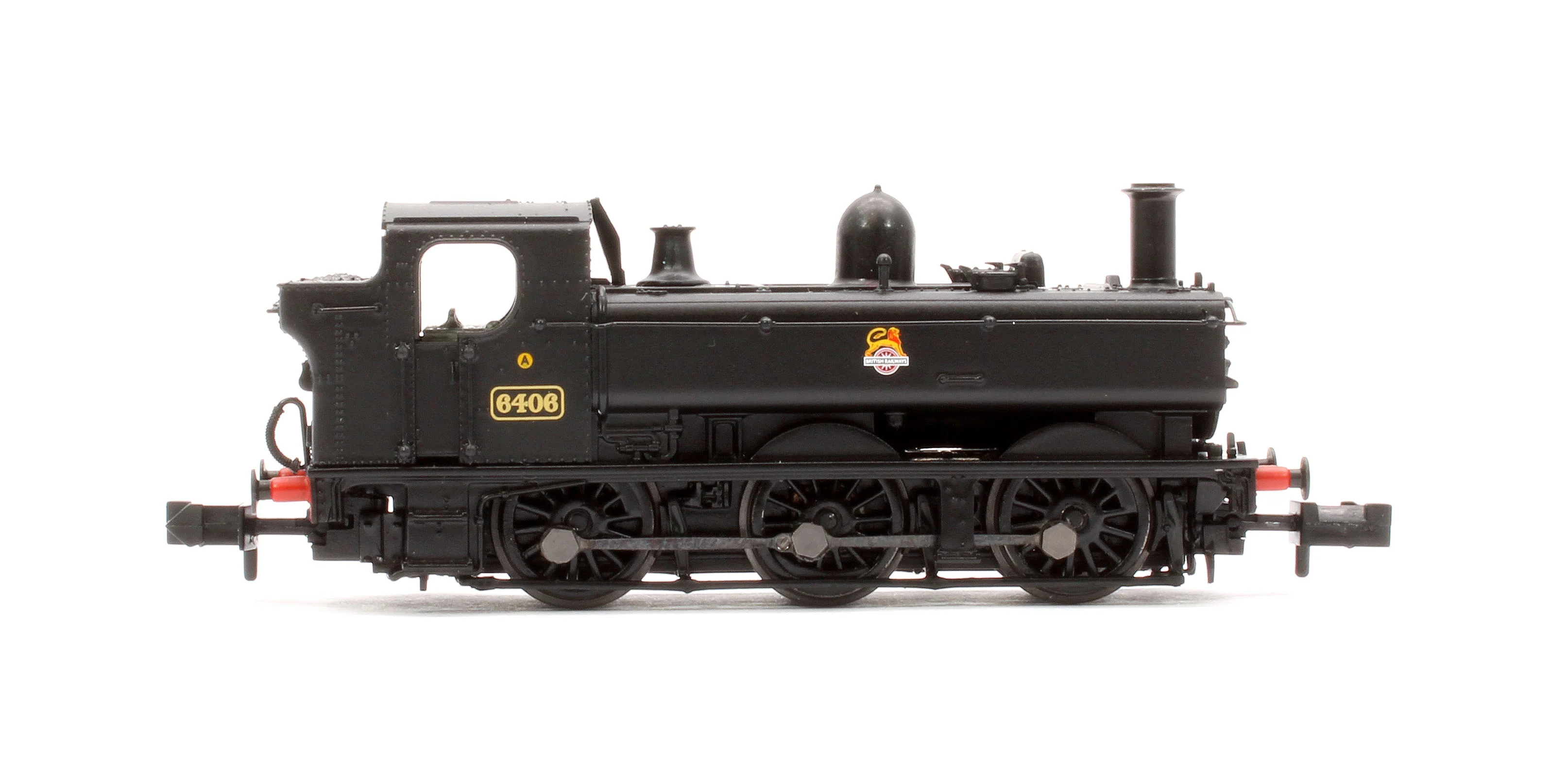 371-986B GWR 64XX Pannier Tank 6406 BR Black (Early Emblem) Steam Locomotive - Image 6