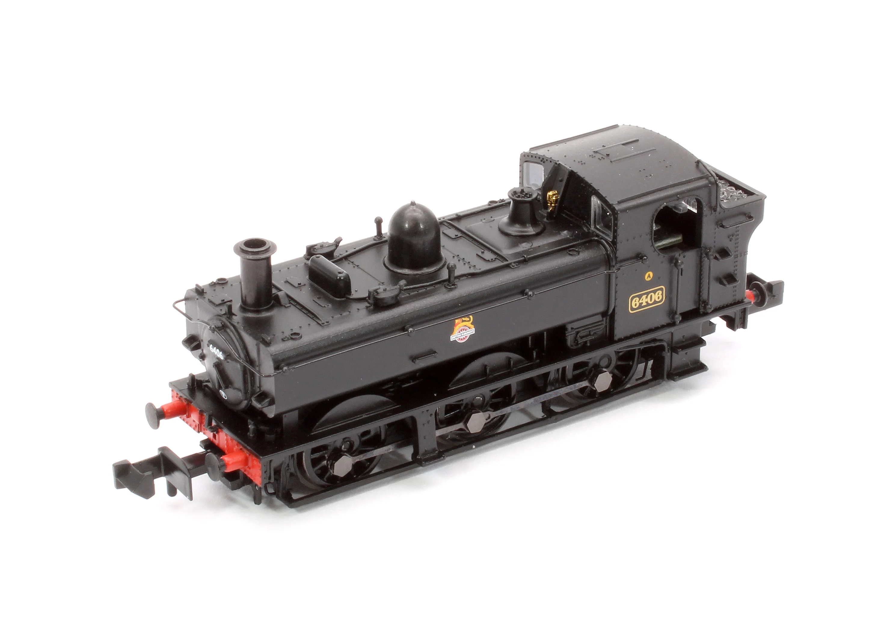 371-986B GWR 64XX Pannier Tank 6406 BR Black (Early Emblem) Steam Locomotive - Image 7