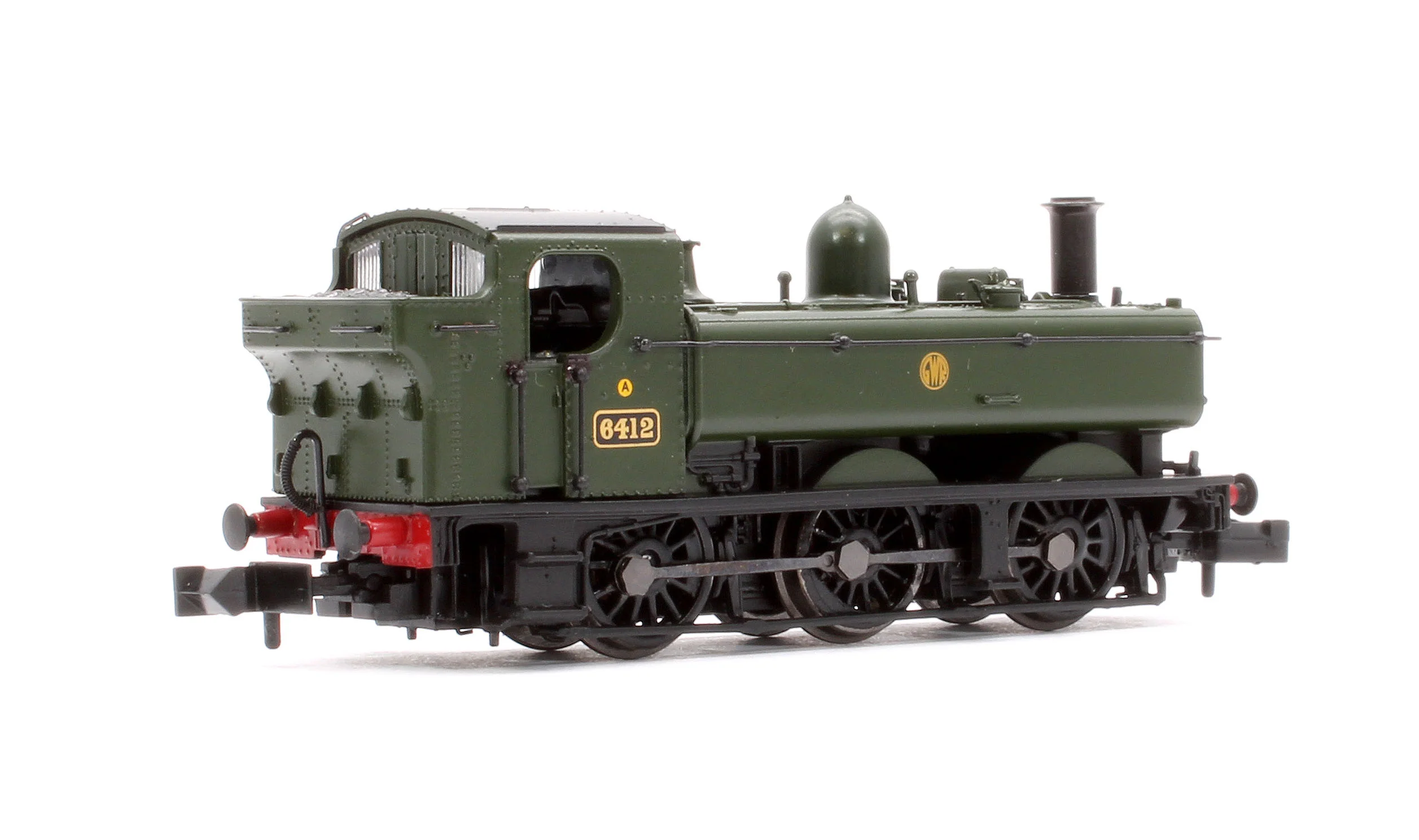 371-990 GWR 64XX Pannier Tank 6412 GWR Green (Shirtbutton) [Preserved] Steam Locomotive - Image 3