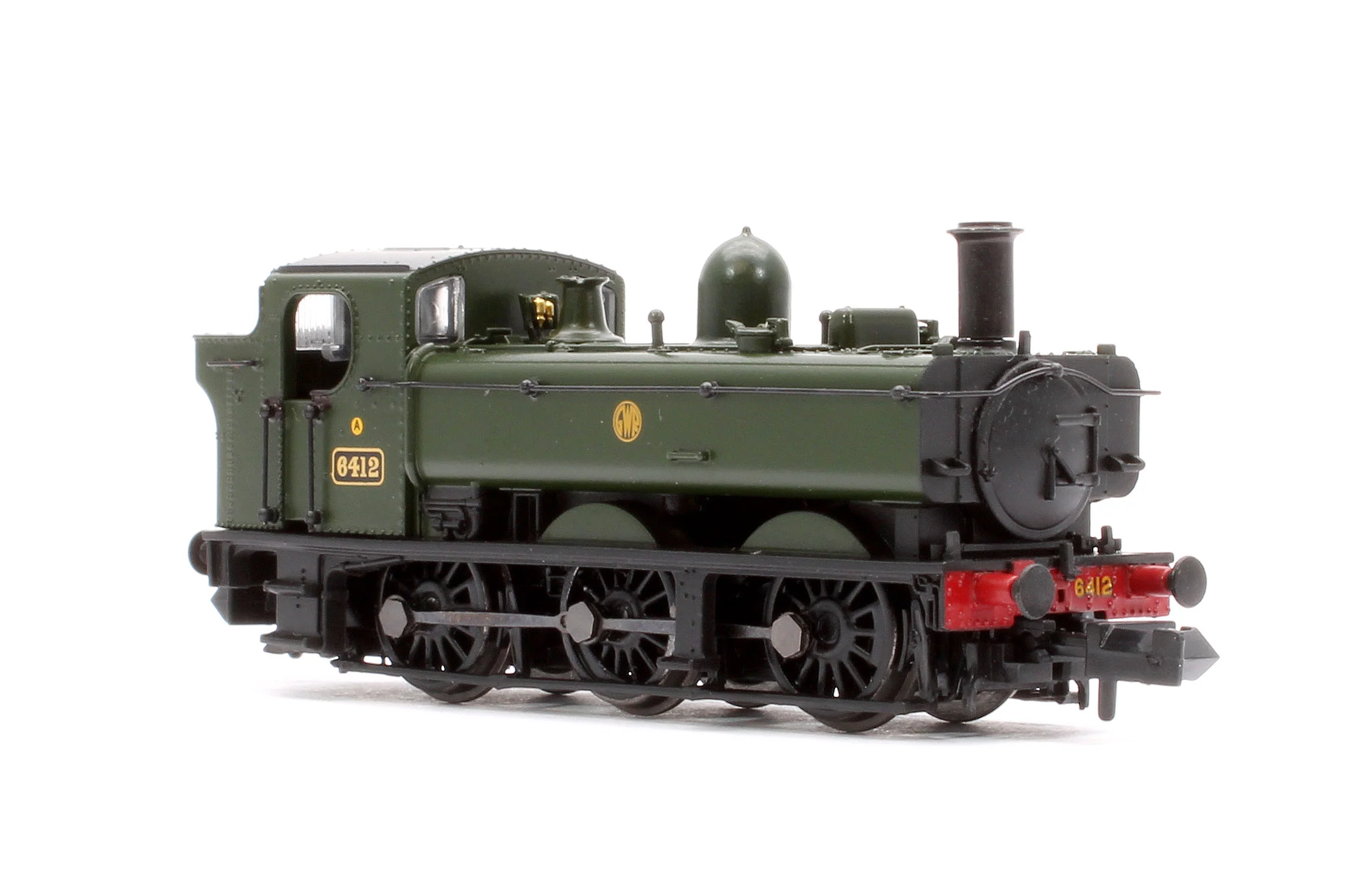 371-990 GWR 64XX Pannier Tank 6412 GWR Green (Shirtbutton) [Preserved] Steam Locomotive - Image 4