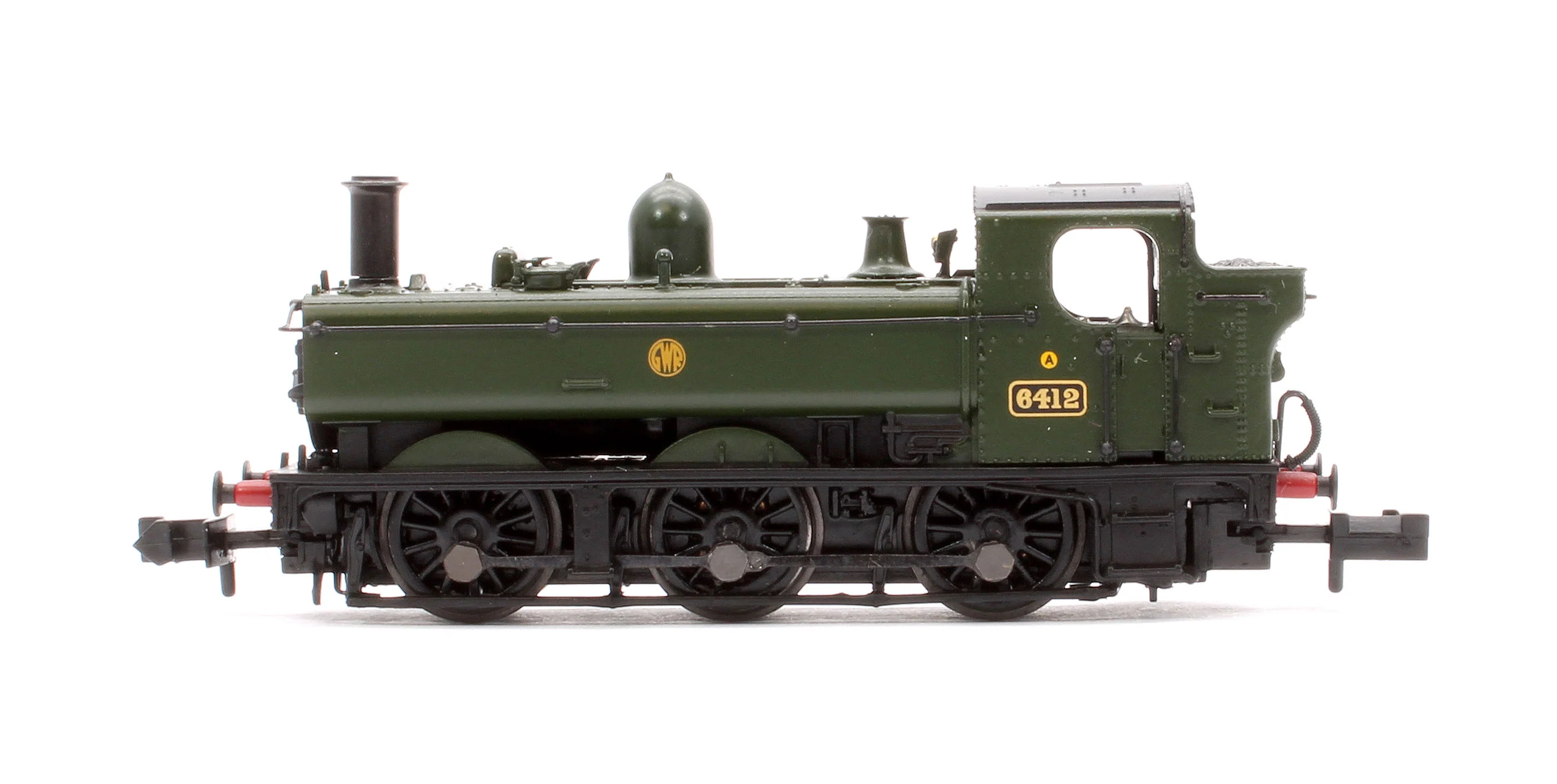 371-990 GWR 64XX Pannier Tank 6412 GWR Green (Shirtbutton) [Preserved] Steam Locomotive - Image 5