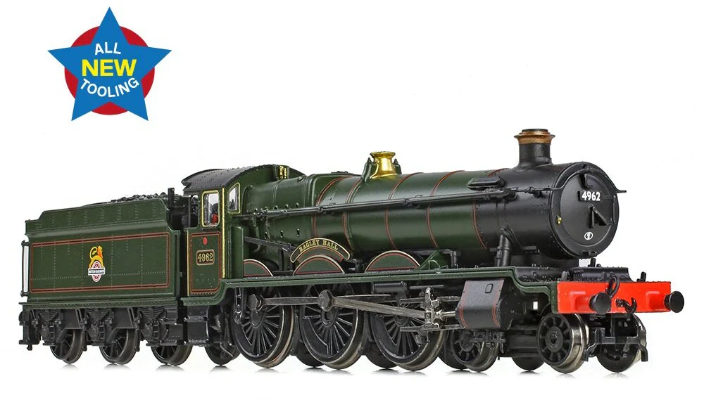 372-010 GWR 49XX 'Hall' 4962 'Ragley Hall' BR Lined Green (Early Emblem) Steam Locomotive - Image 3