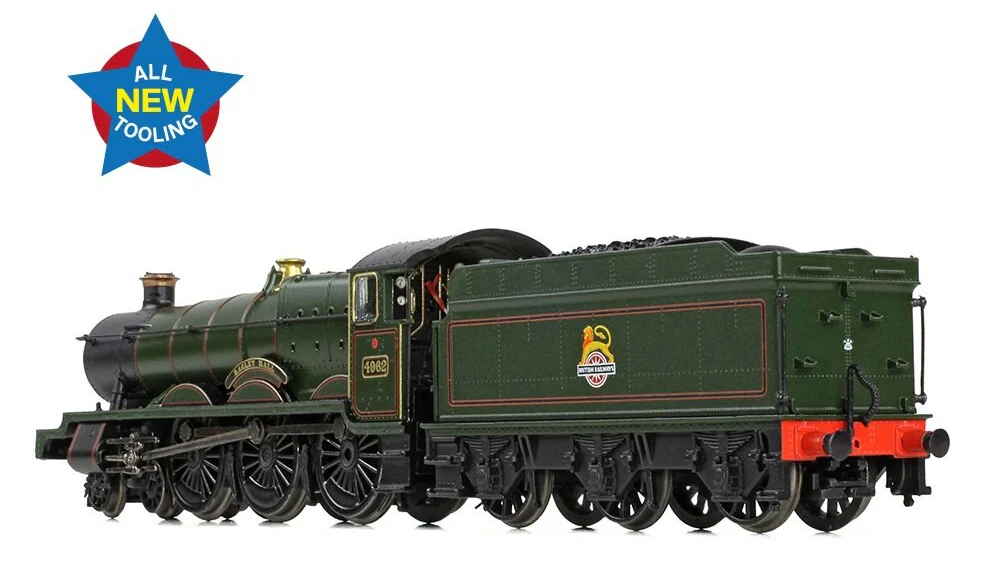372-010 GWR 49XX 'Hall' 4962 'Ragley Hall' BR Lined Green (Early Emblem) Steam Locomotive - Image 5
