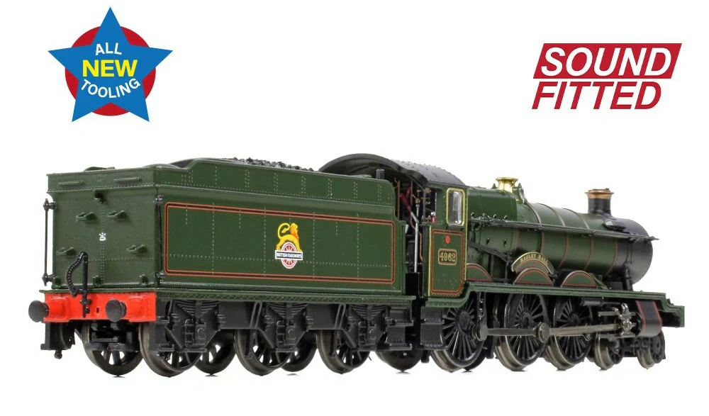 372-010SF GWR 49XX 'Hall' 4962 'Ragley Hall' BR Lined Green (Early Emblem) Steam Locomotive - DCC Sound - Image 4