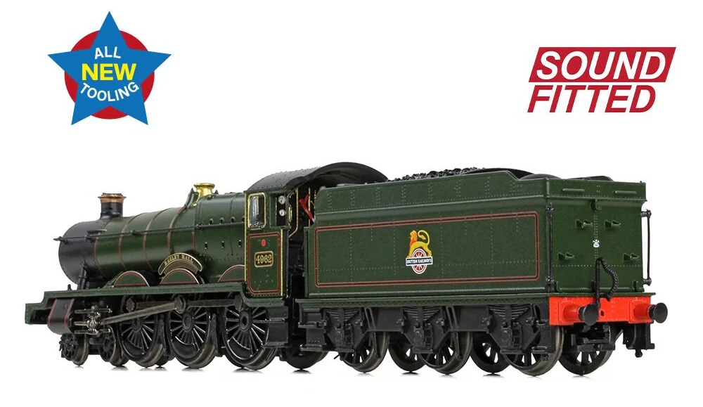 372-010SF GWR 49XX 'Hall' 4962 'Ragley Hall' BR Lined Green (Early Emblem) Steam Locomotive - DCC Sound - Image 5