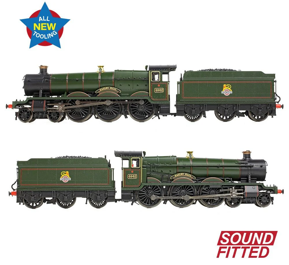 372-010SF GWR 49XX 'Hall' 4962 'Ragley Hall' BR Lined Green (Early Emblem) Steam Locomotive - DCC Sound - Image 7