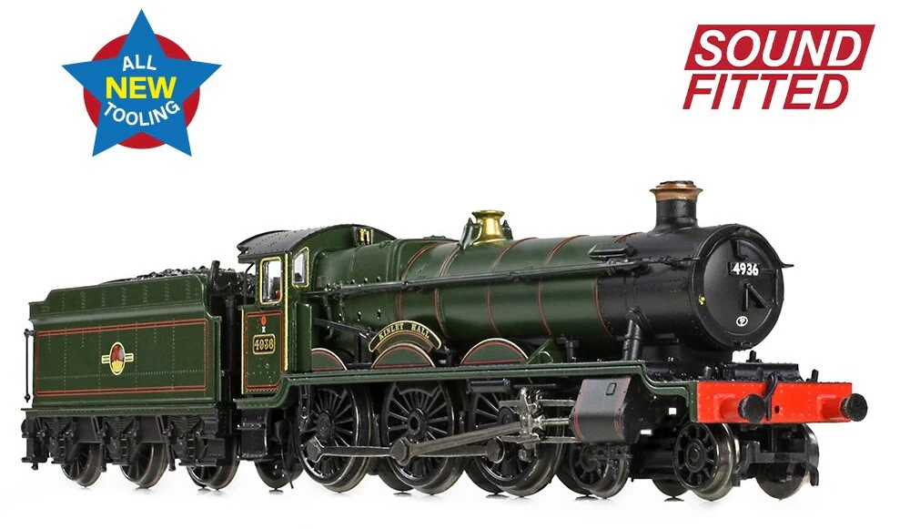 372-011SF GWR 49XX 'Hall' 4936 'Kinlet Hall' BR Lined Green (Late Crest) Steam Locomotive - DCC Sound - Image 3